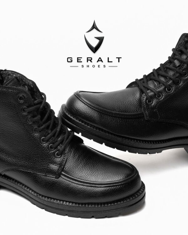 Geralt Arden Siyah kürklü kışlık bot, alternatif çift görünümü